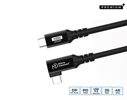 Microconnect USB3.2CC5-A USB cable USB 3.2 Gen 2x2 5 m USB C Black