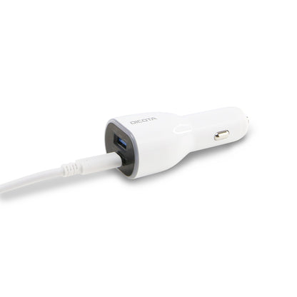 DICOTA D31932 mobile device charger Laptop, Smartphone, Tablet White Cigar lighter Auto