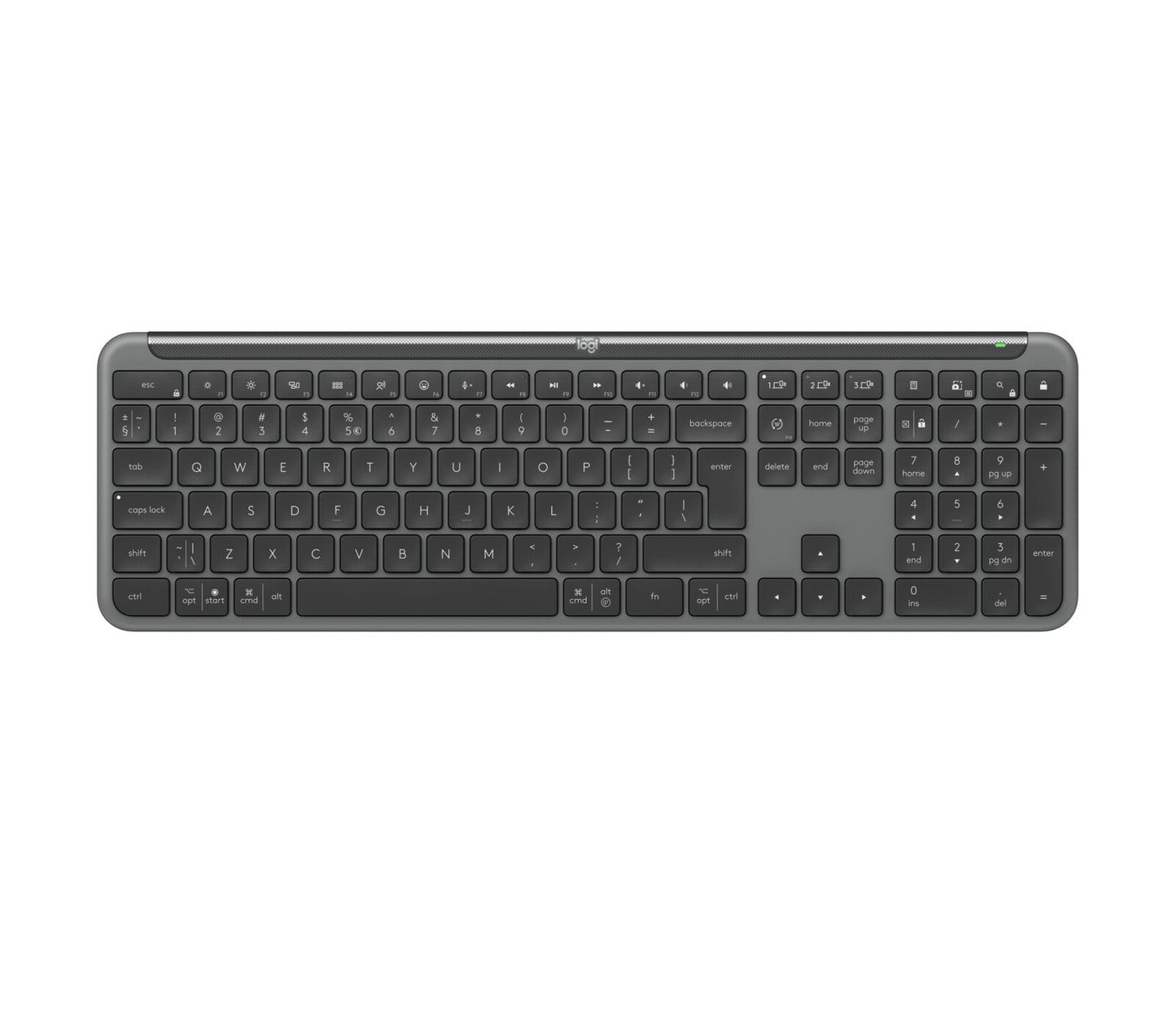Logitech Signature Slim K950 keyboard Office RF Wireless + Bluetooth QWERTY US International Graphite