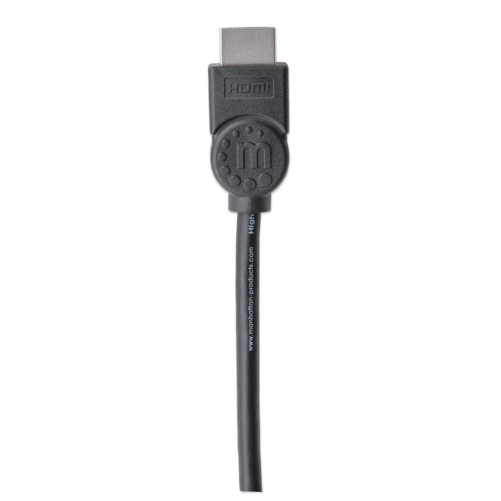 Manhattan HDMI 4K@30Hz Cable with Ethernet, 5m, Suitable for ALL 1080p/HD and majority of 4K uses (check your system 4K specification to be sure), Male to Male, Black, Ultra HD 4k x 2k, Lifetime Warranty, High Speed, Equivalent to HDMIMM15HS (except 40cm
