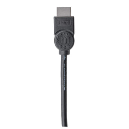 Manhattan HDMI 4K@30Hz Cable with Ethernet, 5m, Suitable for ALL 1080p/HD and majority of 4K uses (check your system 4K specification to be sure), Male to Male, Black, Ultra HD 4k x 2k, Lifetime Warranty, High Speed, Equivalent to HDMIMM15HS (except 40cm