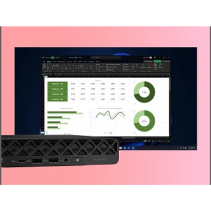 HP ProDesk 4 Mini G1i AI Intel Core Ultra 7 265T 16 GB DDR5-SDRAM 512 GB SSD Windows 11 Pro Mini PC AI PC Black