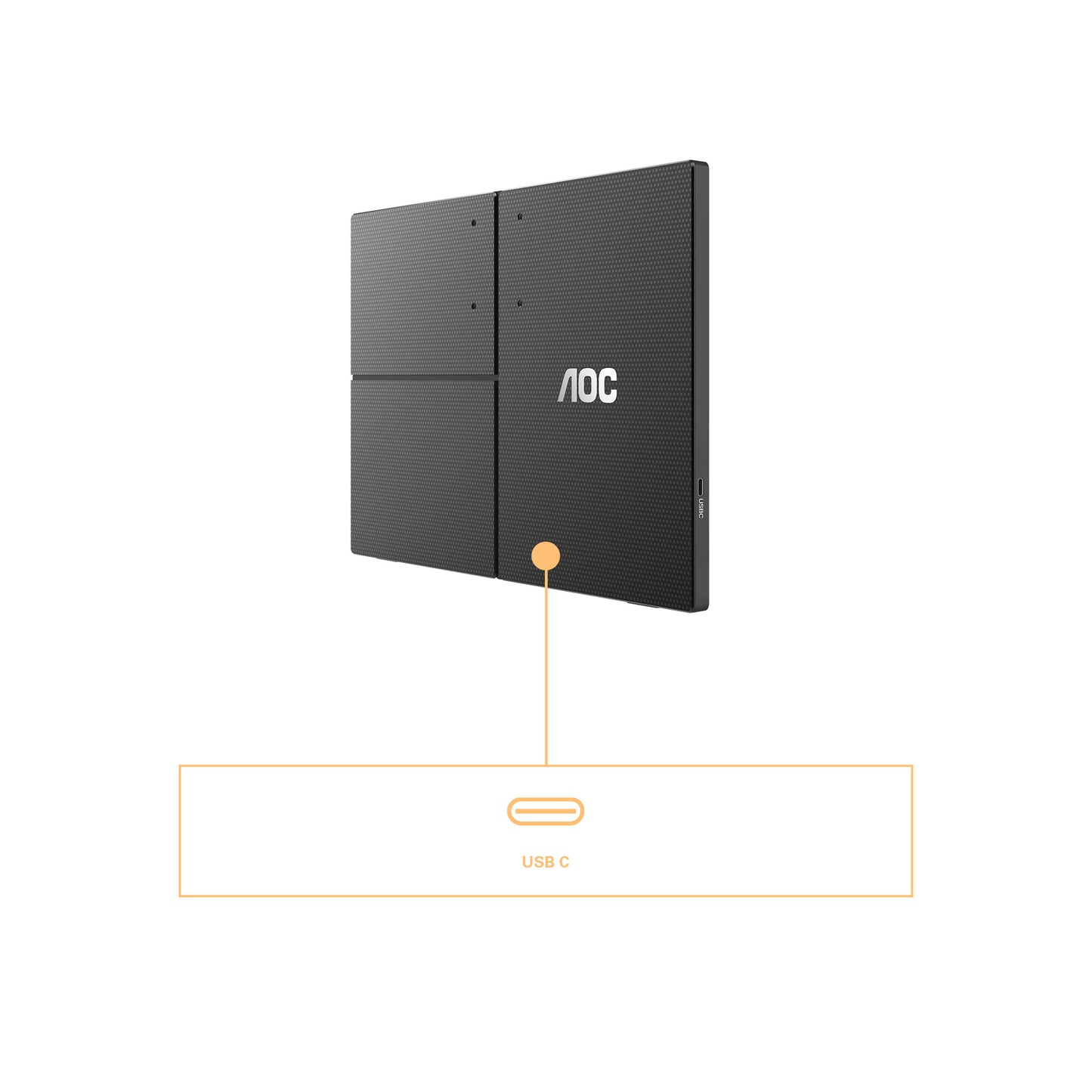 AOC 16T3EA portable TV/monitor Black 39.6 cm (15.6") 1920 x 1080 pixels