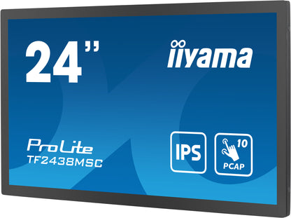 iiyama TF2438MSC-B1 computer monitor 60.5 cm (23.8") 1920 x 1080 pixels Full HD LED Touchscreen Black