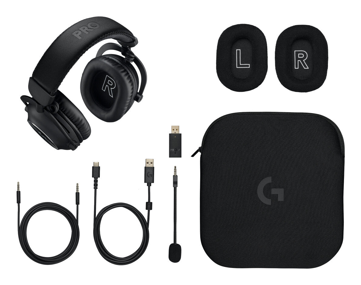 Logitech G 981-001263 headphones/headset Wireless Head-band Gaming Bluetooth Black