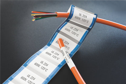 DYMO XTL Heat-Shrink Label Tubes | 12 mm x 2.7 m | Black on White