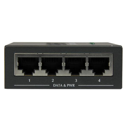 StarTech.com 4-Port Gigabit Midspan - PoE+ Injector - 802.3at/af