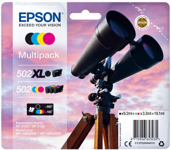 Epson 502 XL ink cartridge 4 pc(s) Original High (XL) Yield Black, Blue, Magenta, Yellow