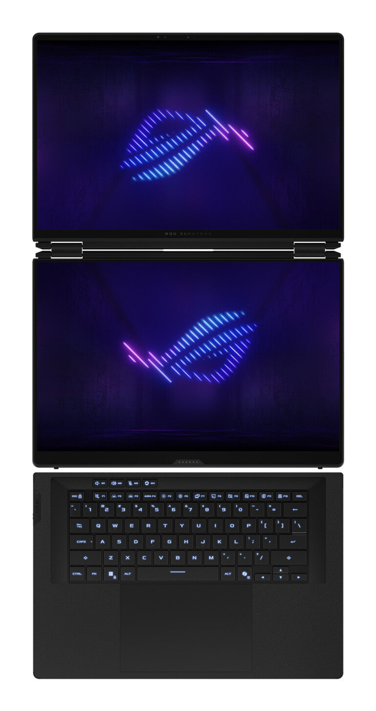 ASUS ROG Zephyrus Duo GX651AX-SR004W Intel Core Ultra 9 386H Hybrid (2-in-1) 40.6 cm (16") Touchscreen 3K 64 GB LPDDR5x-SDRAM 2 TB SSD NVIDIA GeForce RTX 5090 Wi-Fi 7 (802.11be) Windows 11 Home Grey
