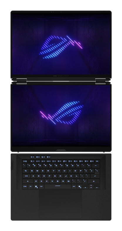 ASUS ROG Zephyrus Duo GX651AX-SR004W Intel Core Ultra 9 386H Hybrid (2-in-1) 40.6 cm (16") Touchscreen 3K 64 GB LPDDR5x-SDRAM 2 TB SSD NVIDIA GeForce RTX 5090 Wi-Fi 7 (802.11be) Windows 11 Home Grey