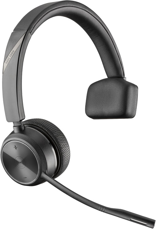 Poly Savi 7210 Office DECT 1880-1900 MHz Single Ear headset, Head-band, Wireless connection, Boom microphone, Calls/Music
