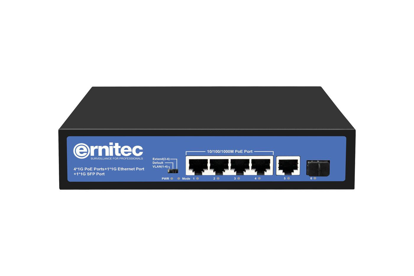 Ernitec ELECTRA-U04-1GB-60W network switch Unmanaged Gigabit Ethernet (10/100/1000) Power over Ethernet (PoE)