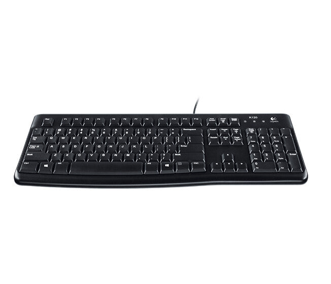 Logitech Desktop MK120 keyboard Mouse included Universal USB QWERTZ German Black