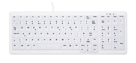 CHERRY AK-C7000 keyboard Medical USB QWERTY UK English White