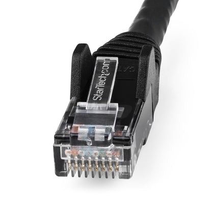 StarTech.com 1m CAT6 Ethernet Cable - LSZH (Low Smoke Zero Halogen) - 10 Gigabit 250Mhz 100W PoE RJ45 10GbE UTP Network Patch Cord Snagless with Strain Relief - Black, CAT 6, ETL Verified, 24AWG