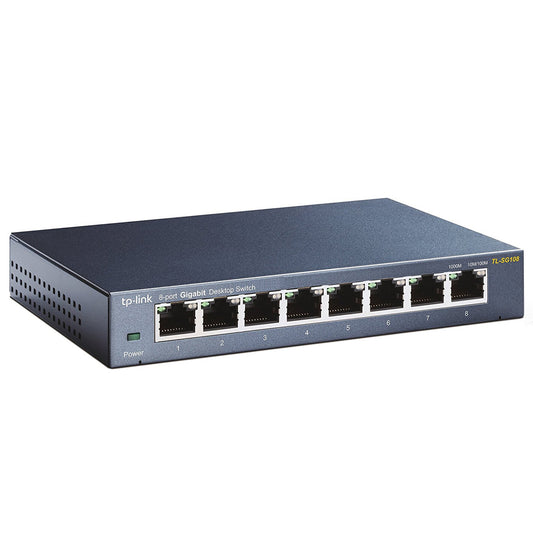 TP-Link TL-SG108 V3.0 network switch, Unmanaged, 8-port, black