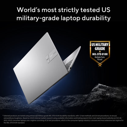 ASUS Vivobook 15 X1504VA-BQ2890W Intel Core 5 120U Laptop 39.6 cm (15.6") Full HD 8 GB DDR4-SDRAM 512 GB SSD Wi-Fi 6 (802.11ax) Windows 11 Home Silver
