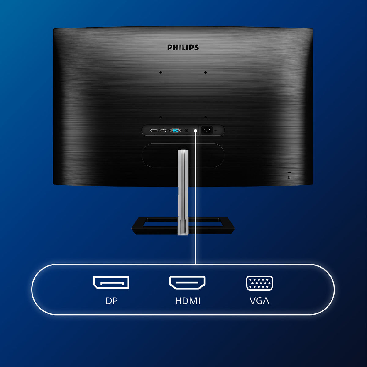 Philips E Line 322E1C/00 computer monitor 80 cm (31.5") 1920 x 1080 pixels Full HD LCD Black