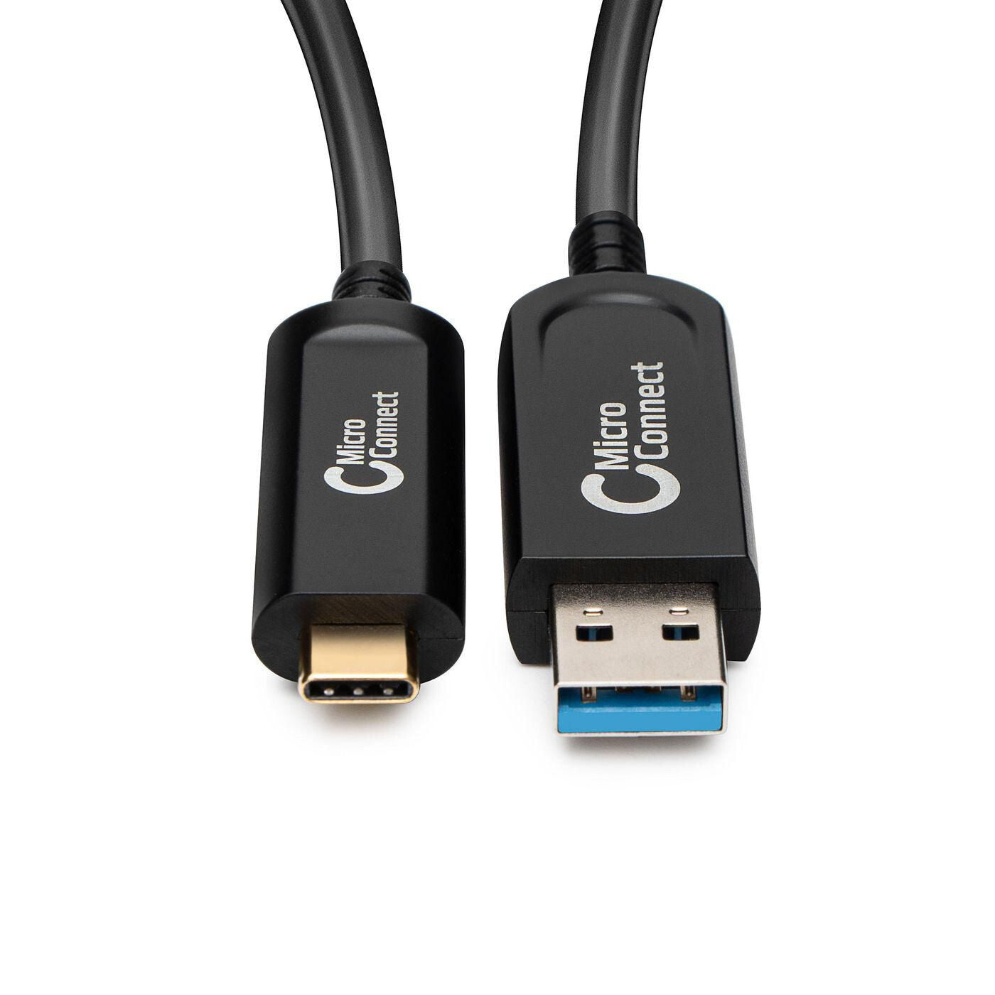 Microconnect MC-USB3.2CA20OP USB cable USB 3.2 Gen 2 (3.1 Gen 2) 20 m USB A USB C Black