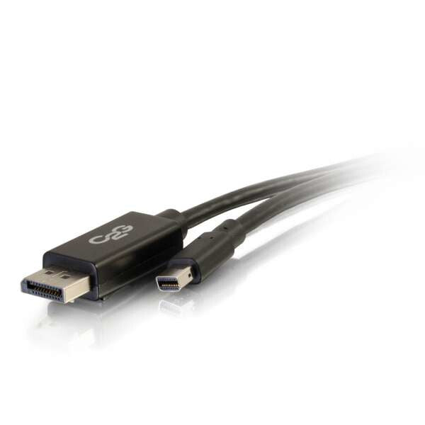 C2G 2m Mini DisplayPortTM to DisplayPortTM Adapter Cable 4K 30Hz - Black