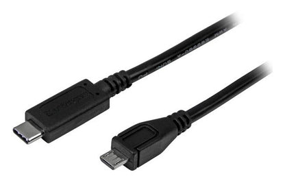 StarTech.com 3ft (1m) USB-C to Micro USB-B Cable, Data Cord, USB 2.0, USB C to Micro-B Data Transfer Cable