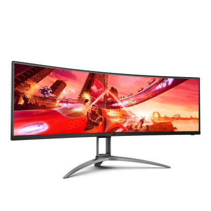 AOC B2 AG493UCX2 computer monitor 124 cm (48.8") 5120 x 1440 pixels Quad HD LED Black