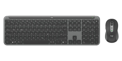 Logitech Signature Slim MK950 for Business keyboard Mouse included Office RF Wireless + Bluetooth QWERTZ German Graphite