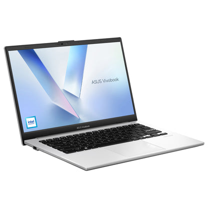 ASUS Vivobook Go 14 E1404TA-EB100WS Intel® N N150 Laptop 35.6 cm (14") Full HD 8 GB LPDDR5-SDRAM 128 GB UFS Wi-Fi 6 (802.11ax) Windows 11 Home Silver