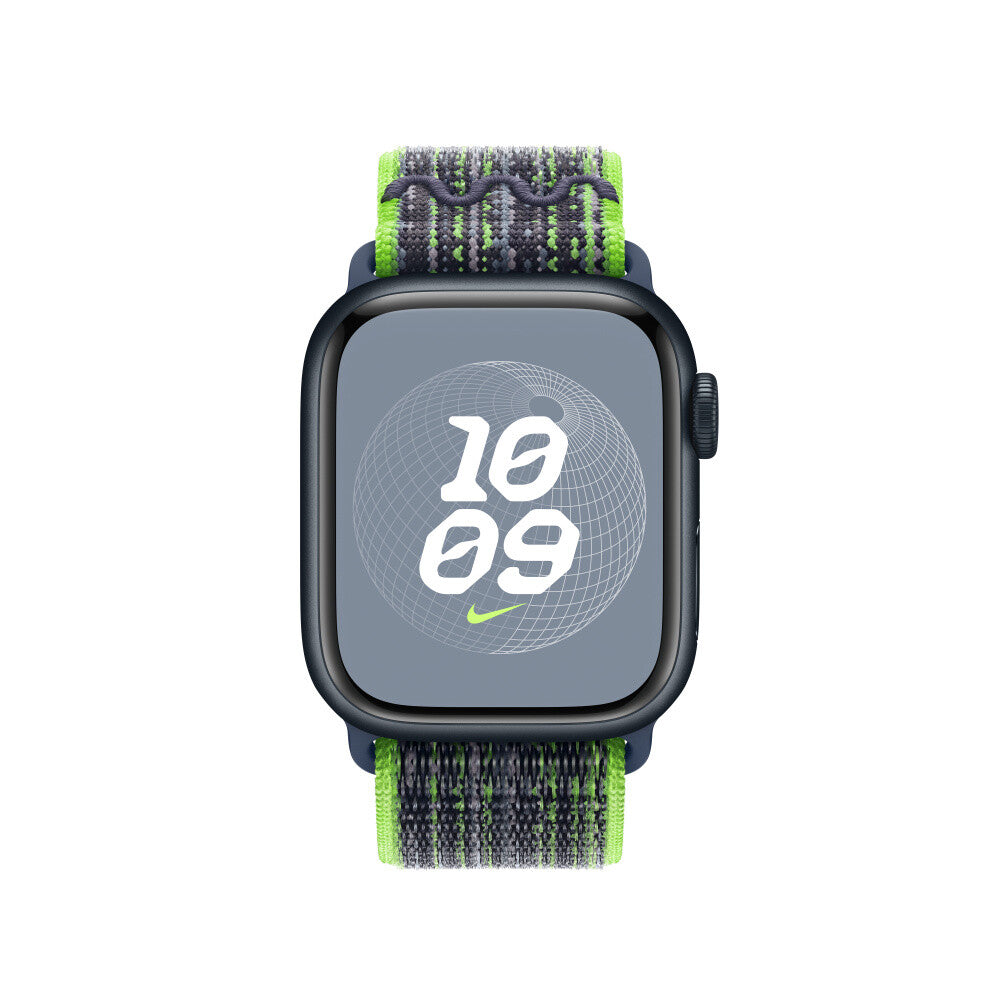 Apple 41mm Bright Green/Blue Nike Sport Loop