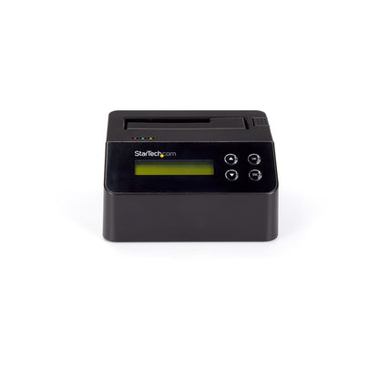 StarTech.com Single Bay Hard Drive Eraser, Standalone HDD/SSD Sanitizer, 4Kn, USB 3.0 to SATA III (6 Gbps), 9 Erase Modes, LCD Display, Secure Erase Hard Disk Sanitizer Dock, DB-9 Printer Port, TAA Compliant