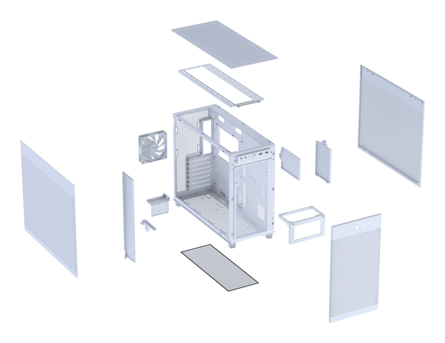 ASUS PRIME AP303 Mesh Midi Tower White