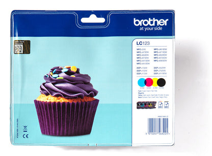 Brother LC-123VALBP ink cartridge 4 pc(s) Original Black, Cyan, Magenta, Yellow
