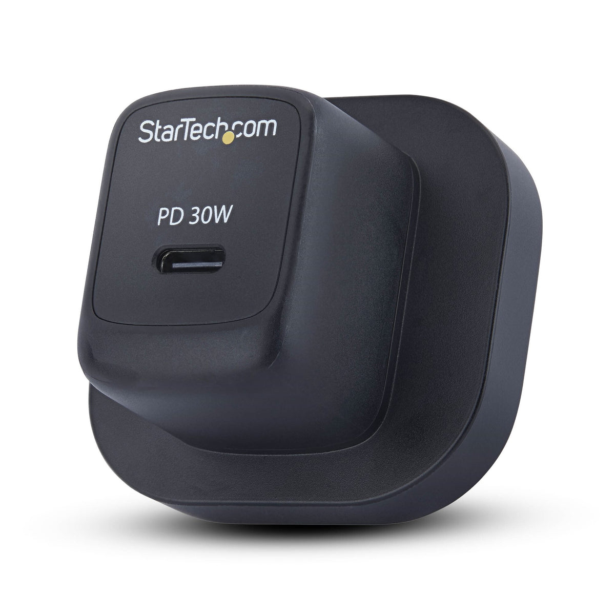 StarTech.com 30W USB‑C Wall Charger, Portable GaN Charger with USB Power Delivery Fast Charging, GaN 5V/9V/15/20V PD, USB-C Charger, Black
