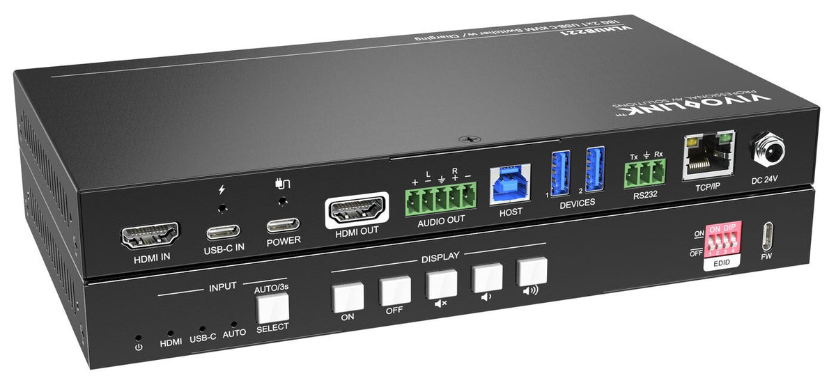 Vivolink VLHUB221 USB graphics adapter 3840 x 2160 pixels Black