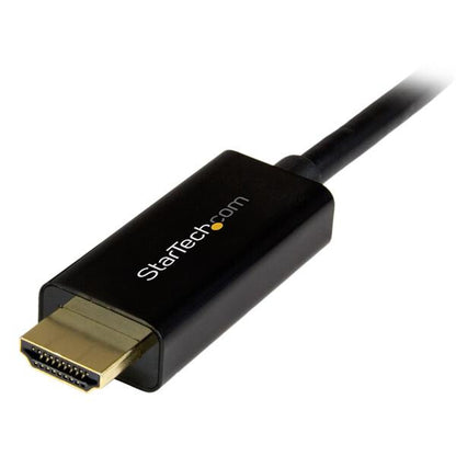 StarTech.com 16ft (5m) DisplayPort to HDMI Cable - 4K 30Hz - DisplayPort to HDMI Adapter Cable - DP 1.2 to HDMI Monitor Cable Converter - Latching DP Connector - Passive DP to HDMI Cord