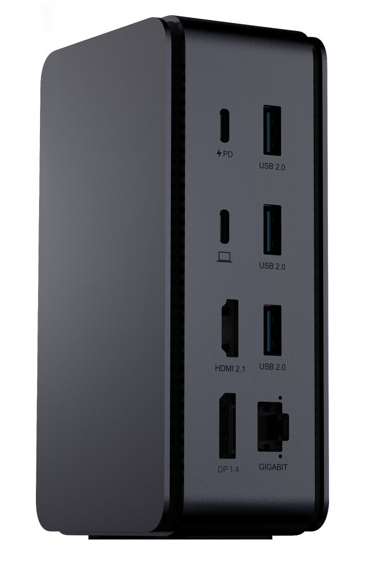 ProXtend USB4 Dual 8K Docking Station, Dark Silver