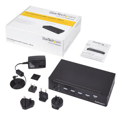 StarTech.com 4-Port HDMI KVM Switch - USB 3.0 - 1080p