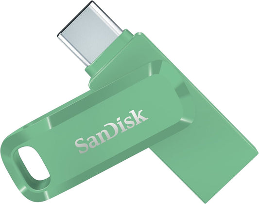 SanDisk Ultra Dual Drive Go USB 256GB, USB 3.2 Gen 1 (3.1 Gen 1), green
