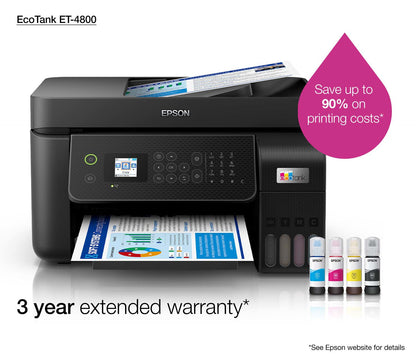 Epson EcoTank ET-4800 Inkjet A4 5760 x 1440 DPI 33 ppm Wi-Fi