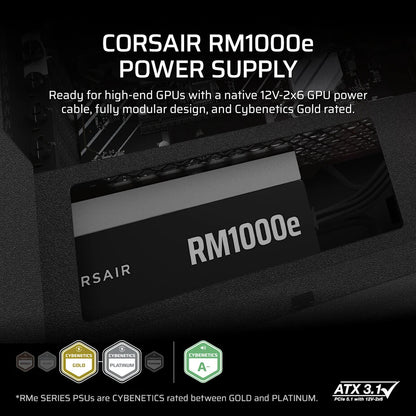 Corsair RM1000e power supply unit 1000 W 24-pin ATX ATX Black