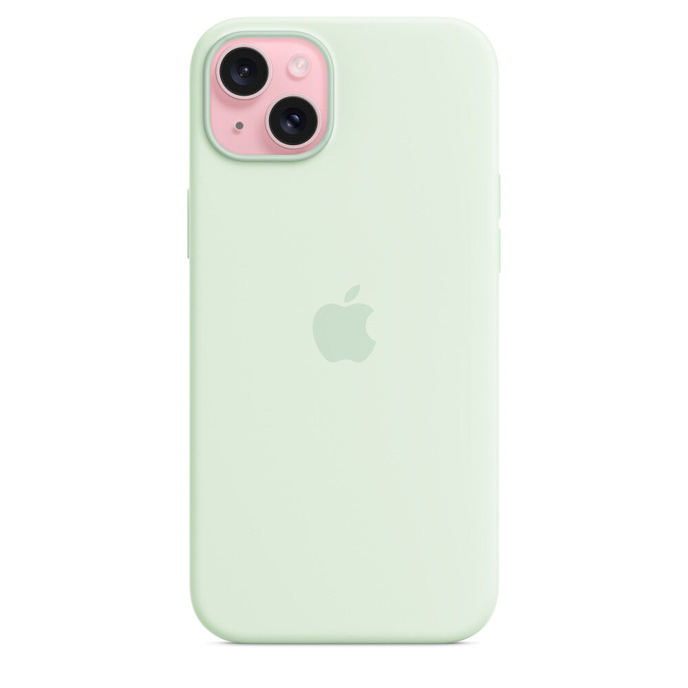 Apple iPhone 15 Plus Silicone Case with MagSafe - Soft Mint