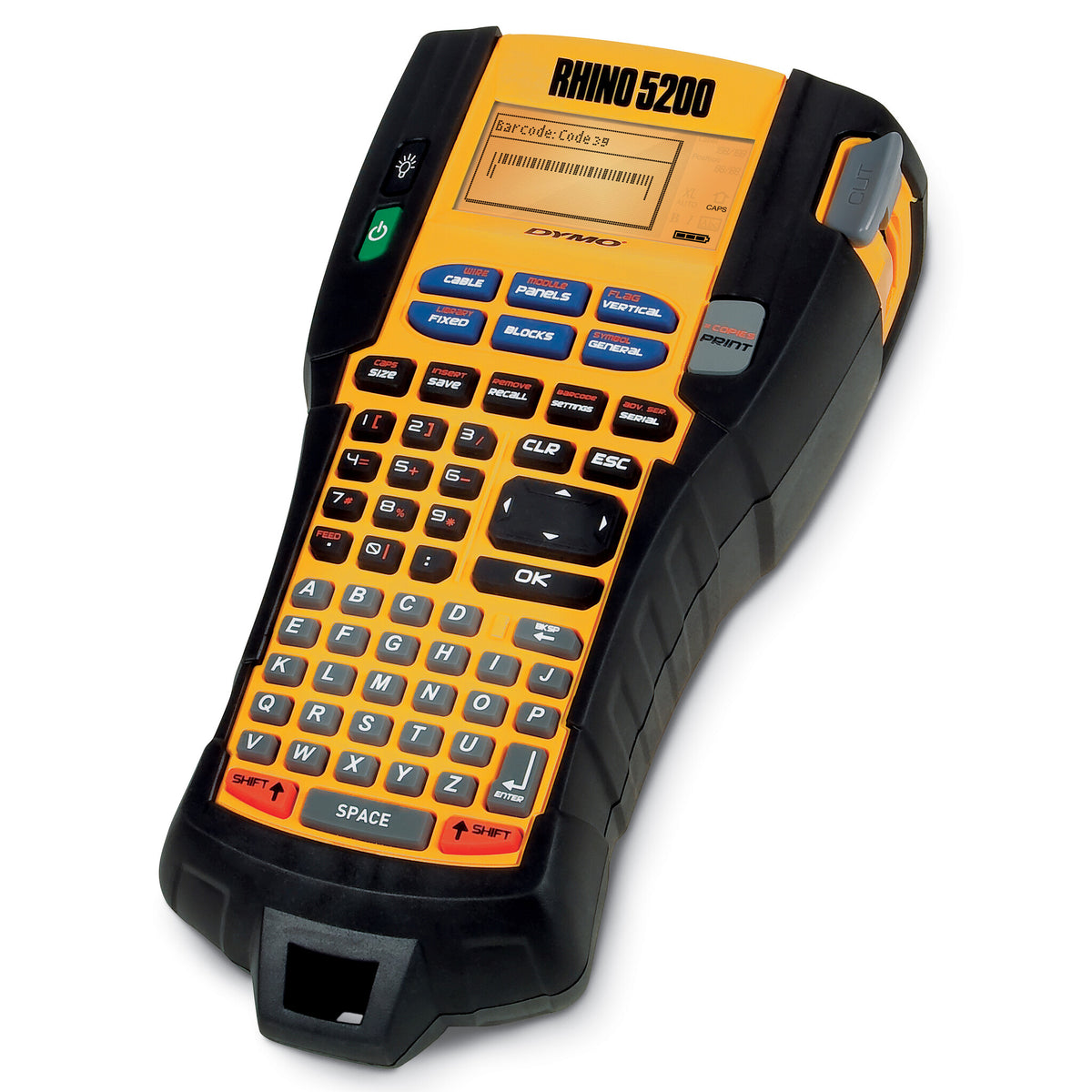 DYMO RHINO 5200 Industrial Label Maker | Labelling Machine Kit Case | Time-Saving Hot KeysPrints FastDurable Label Maker For Job Sites and Heavy-Duty Labelling Jobs | UK Plug