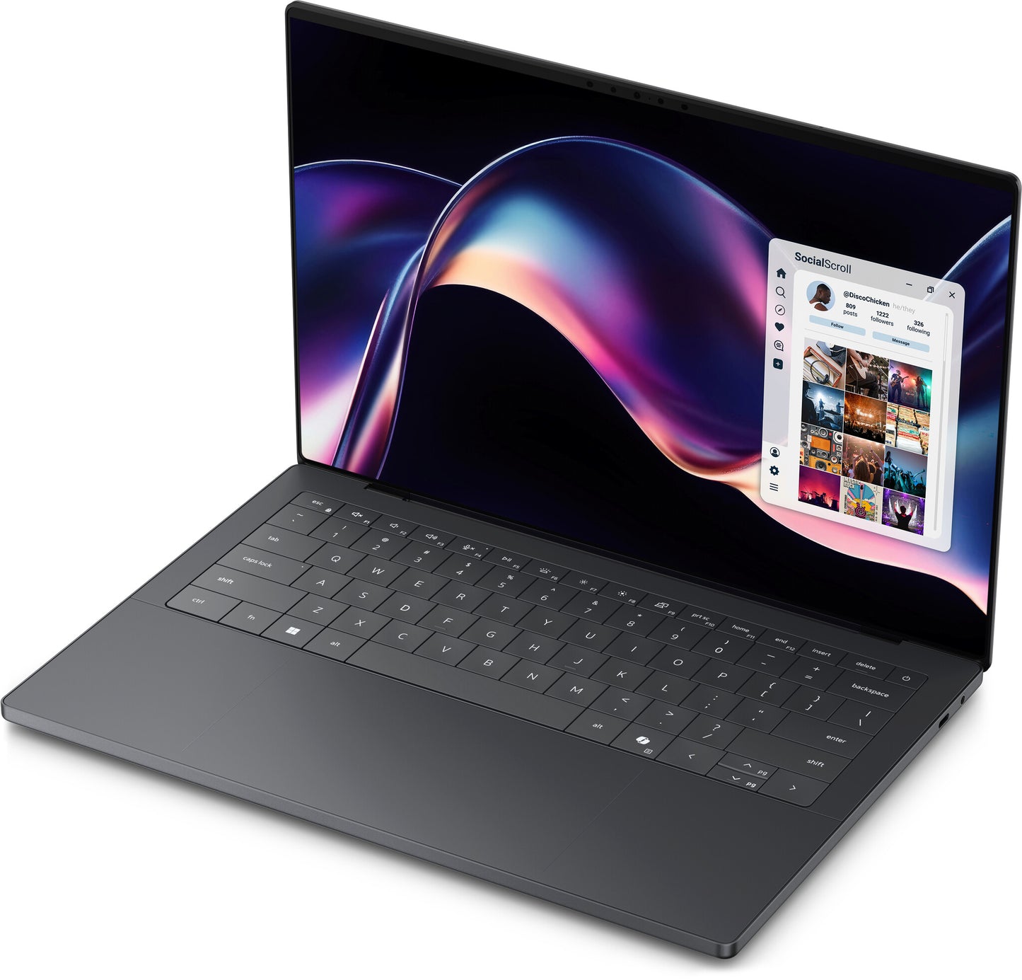 DELL XPS 14 DA14260 Copilot+ PC Intel Core Ultra X7 358H Laptop 35.6 cm (14") Touchscreen 2.8K 32 GB LPDDR5x-SDRAM 1 TB SSD Wi-Fi 7 (802.11be) Windows 11 Pro Graphite UK English