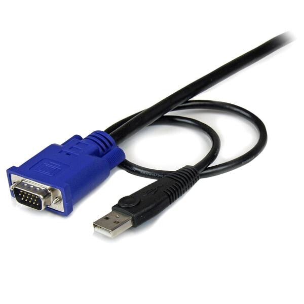 StarTech.com 15 ft 2-in-1 Ultra Thin USB KVM Cable