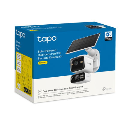 TP-Link Tapo Solar-Pow Dual-Lens Pan/Tilt Sec Cam Kit smart home security kit