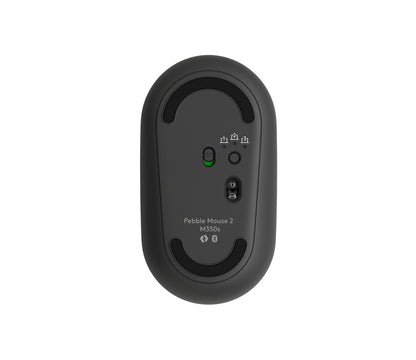 Logitech Pebble 2 M350s mouse Travel Ambidextrous RF Wireless + Bluetooth Optical 4000 DPI