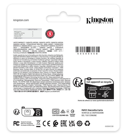 Kingston Technology DataTraveler 512GB Kyson 220MB/s Metal USB 3.2 Gen 1