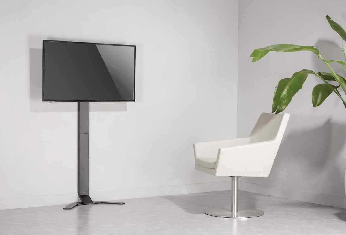 Manhattan Floor Stand for TV & Monitor Mounts (Ultra Slim), Stand Assembly, For screens: 37" to 55", VESA compatibility: all between 200x200 to 400x400mm - check the dimensions of the four mounting holes on back of screen to ensure it fits, Max 40kg, LFD,