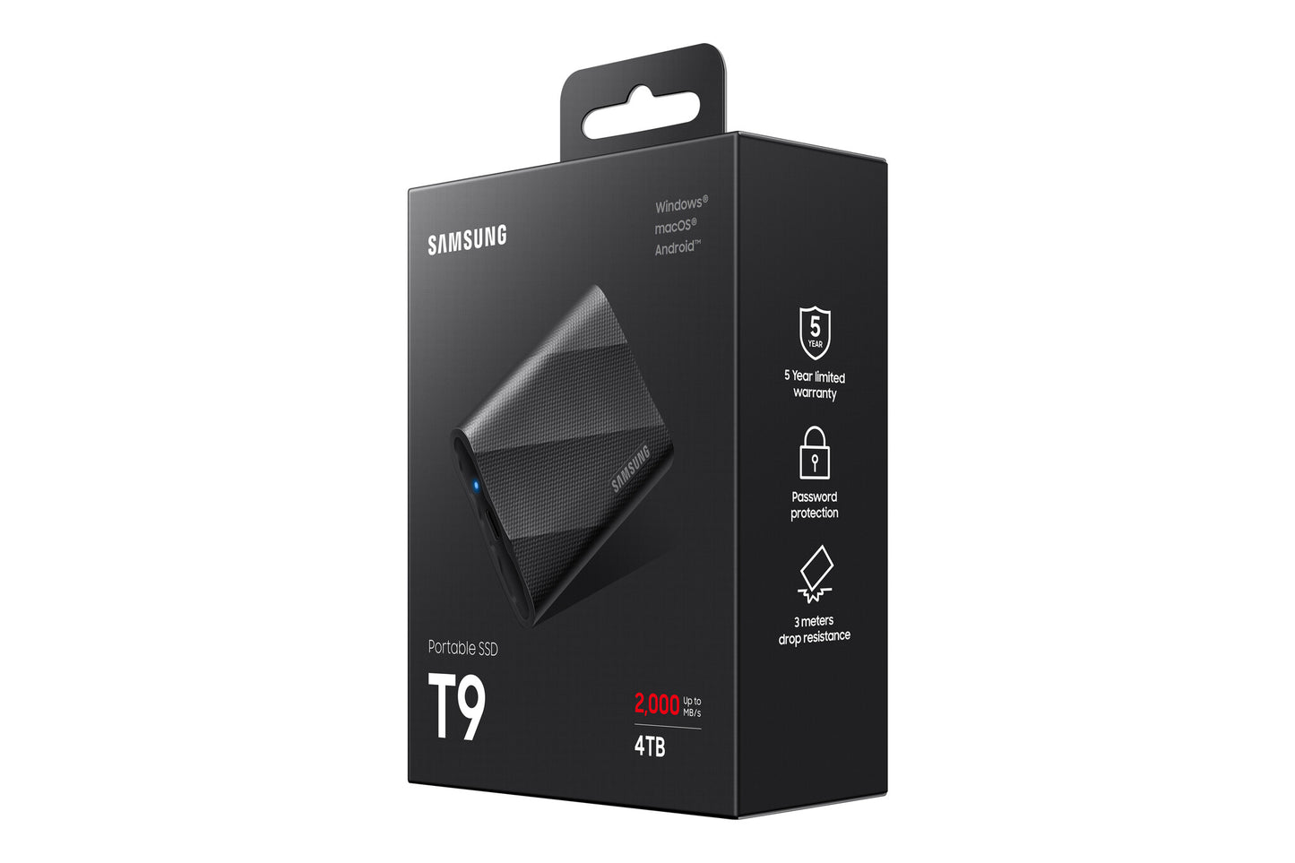 Samsung MU-PG4T0B 4 TB USB Type-C USB 3.2 Gen 2x2 Black