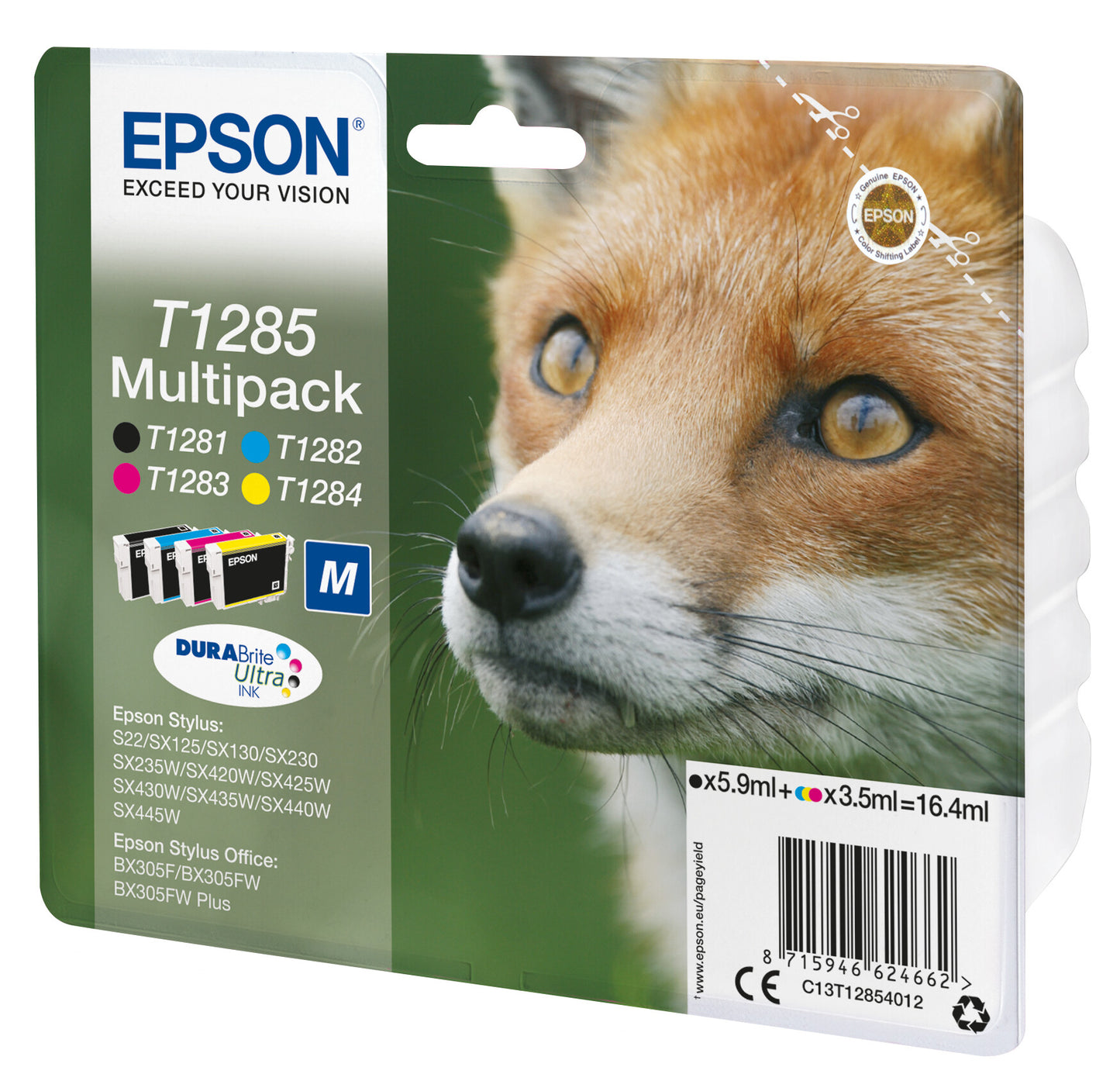 Epson Fox T1285 DURABrite Ultra Multipack 4-colours Ink